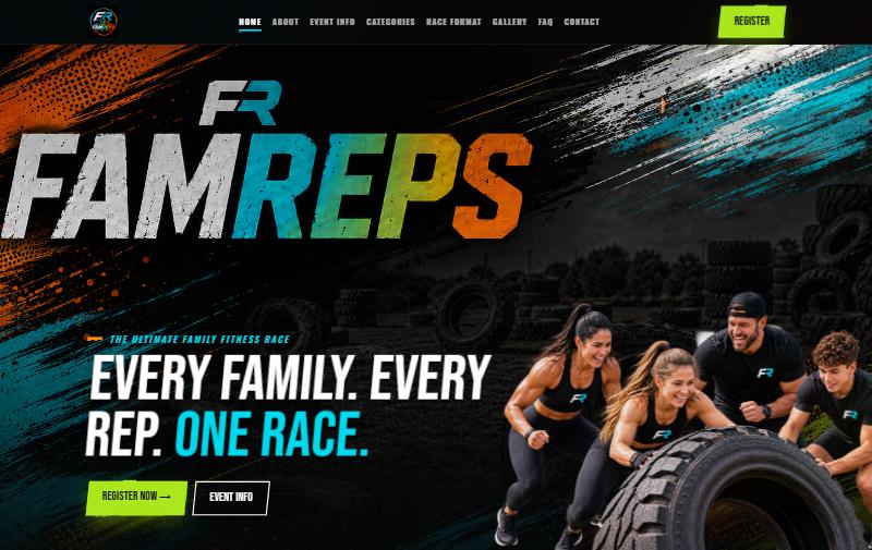 FAMREPS family fitness race